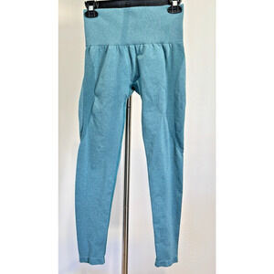 NVGTN Seamless Leggings High Waisted Compression Teal Green Size Medium